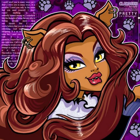 Clawdeen Wolf Comic, Wolf Icon Aesthetic, Clawdeen Pfp, Clawdeen Icon, Clawdeen Wolf Pfp, Clawdeen Wolf Icon, Wolf Icon, Monster H, Cr7 Jr