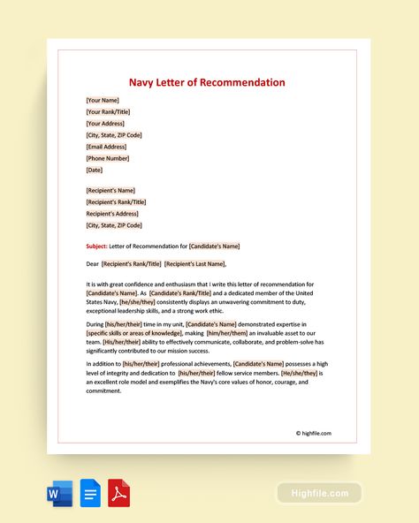 Navy Letter of Recommendation Career Progression, Quote Template, Letter Of Recommendation, Work Ethic, The Navy, Leadership Skills, Google Docs, Leadership, Promotion