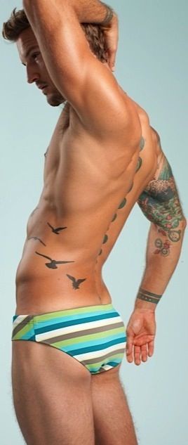 Parker Hurley #@# Parker Hurley, Written On The Body, Muscle Hunks, Human Canvas, Ginger Men, Swimming Swimsuit, Inked Men, Hot Swimwear, Male Photography