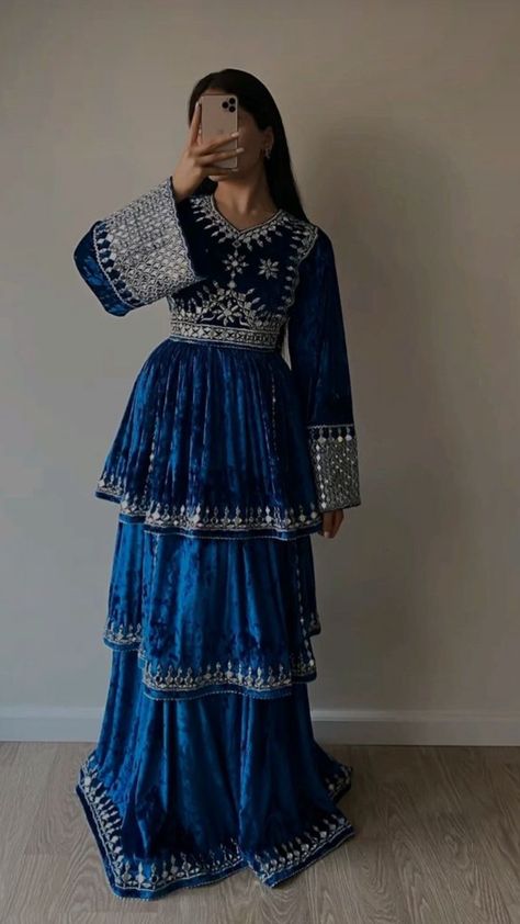 Afganistan Traditional Dresses, Iran Traditional Dress, Afgani Dress, Pashtun Dress, Red Velvet Dress Long, Dress Afghani, Persian Dress, Afghan Wedding Dress, Afghan Culture