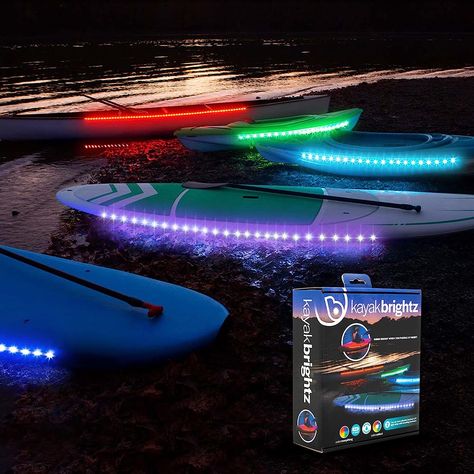 Brightz LED Kayak Lights for Night Kayaking Lights Kayak Accessories Kayak Gadgets Kayak Navigation Lights LED Lights for Kayak Night Lights Kayak Safety Lights - Color Changing Kayak Lighting Strips

Take your next paddle boarding fun at the river or lake and do a night swim with these fun lights to light your way! Night Kayaking, Kayak Lights, Fun Lights, Board Night, Paddle Board Accessories, Night Swim, Kayak Accessories, Night Swimming, Navigation Lights