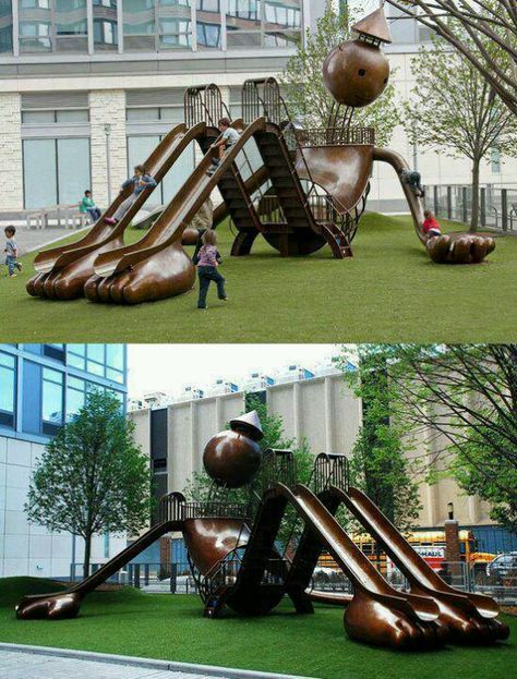 Cool Playgrounds, Desain Pantry, Eco City, Play Ground, Outdoor Play Area, Astuces Diy, Park Playground, Playground Design, Children Playing