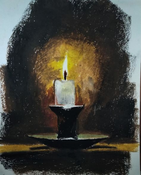 Oil Pastels | candle drawing Candle Oil Pastel, Pastel Candle, Candle Drawing, Oil Pastel Art, Drawing Stuff, Oil Candles, Oil Pastels, Pastel Drawing, Weird Art