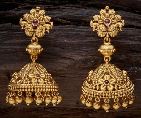 Eair Ring Design Gold, Buttakammalu Designs Gold, Gold Earrings Jumka Designs, Jumkha Earrings Gold, Butta Kammalu Gold Designs, Zumka Design, Jumki Design Gold, Kammalu Buttalu Gold, Jumka Design Gold