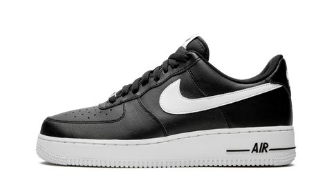 Air Force Noir, Black Air Force 1, Air Force One Shoes, Buy Nike Shoes, Black White Shoes, Nike Kicks, Nike Shoes Air Force, Nike Air Force One, White Nike Shoes