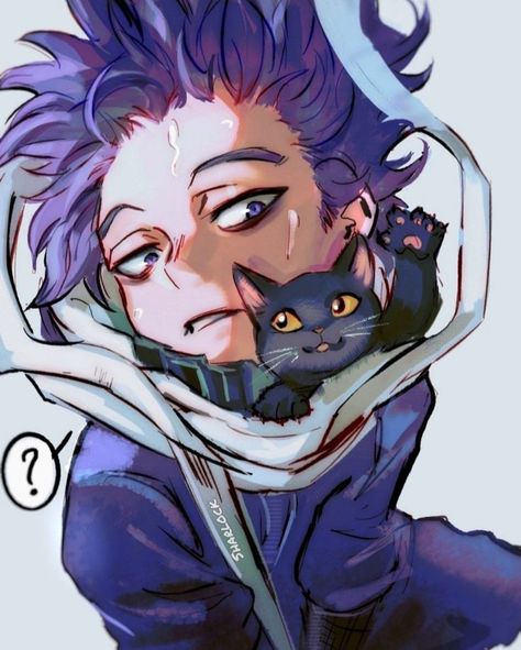 Shinsou Hitoshi, Pretty Drawings, Hero Academia Characters, My Hero Academia Manga, Cute Anime Guys, Cute Doodles, Drawing People, Anime Demon, Anime Chibi