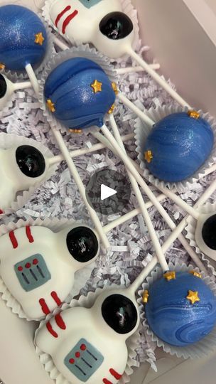 3.3K views · 241 reactions | Astronaut Cake Pops 🧑🏼‍🚀

I got so excited and nervous when I got a request for an astronaut, but I did it thanks to @cakepoptv tutorial from youtube!🫶🏼

I used @poppypaints to paint the astronaut and @stoverandcompany Sweet Shoppe Ultra White to dip!

#astronaut #astronauts #cakepop #cakepops #cakesicle #cakesicles #cakebite #cakebites #sweetsrpoppin #fredericksburgva #astronautcakepops #spacethemecakepops #galaxycakepops #spacecakepops #astronautlife #astronauttheme #valentinesgift #kidstreats #chocolate #sprinkles #cakepoptutorial #diy #tutorial #tutorials #valentinetutorials #icecreamconecakepops #valentinecakepops #valentinecakepop #dippedinchocolate #cakepopsofinstagram | Sweets R Poppin’ | Angelica | Giulio Cercato · Seaside (Instrumental) Space Cake Pops, Galaxy Cake Pops, Ice Cream Cone Cake Pops, Astronaut Cake, Nutcracker Birthday, Valentine Cake Pop, Cake Pop Tutorial, Galaxy Cake, Sea Cakes