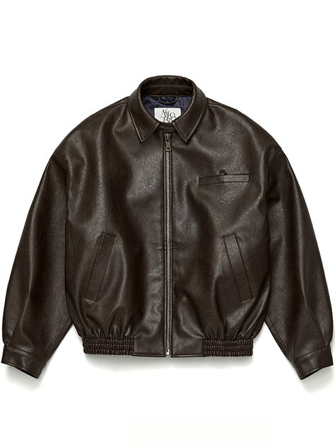 "Editor's NotesThis product captures attention with its exquisite texture that mimics the look and feel of genuine leather. The design promotes versatility, allowing it to complement various outfits seamlessly. Further, its unique v-neckline coupled with functional details like concealed inner pockets elevates the overall style and functionality of the piece.- This jacket showcases a texture that emulates the richness of authentic leather, complete with a gentle sheen and naturally occurring cre Long Jacket Outfit Men, Men Wishlist, French Streetwear, Aesthetic Clothes Men, Men Leather Jacket, Overall Style, Jacket Man, Man Jacket, Statement Jacket