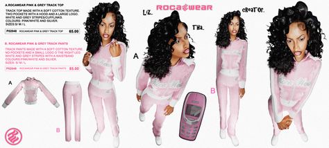 Sims 4 Tracksuit Cc, Rhinestone Business, Pink Sweatsuit, Sims 4 Tattoos, Netflix Codes, Grey Tracksuit, Sims 4 Tsr, Sims 4 Black Hair, 00s Nostalgia