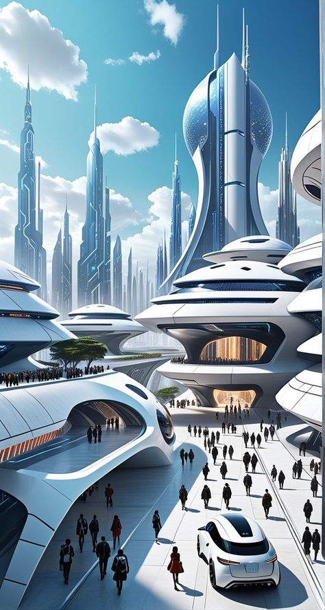 Futuristic cityscape, digital painting Future Cities Painting, Future City Drawing Ideas, Futuristic City Drawing, Future City Drawing, Ethereal Places, Homeless Shelter Design, Futuristic City Utopia, Alien Civilization, Alien City