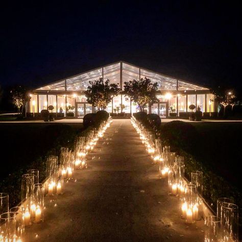 Wedding Walkway Lights, Outdoor Candle Lit Wedding, Outdoor Clear Tent Wedding, Winter Marquee Wedding, Light Walkway Wedding, Candle Lit Wedding Reception Outdoor, Clear Tents For Weddings, Outdoor Wedding Reception Clear Tent, Candle Lit Walkway Wedding