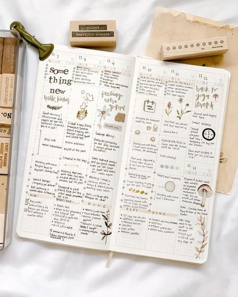 Kinbor Weekly Planner, Kinbor Planner, Hobonichi Weeks Layout Ideas, Muji Planner, Planner Spread Inspiration, Planner Hobonichi, Jibun Techo, Weekly Journal, Journal 2024