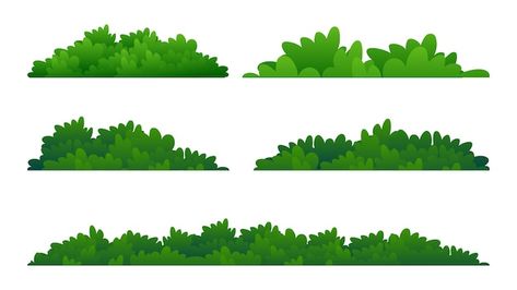 Grass Vector Illustrations, Bushes Illustration, Grass Animation, Bush Vector, Bush Illustration, Vector Grass, Cartoon Grass, Grass Drawing, Grass Illustration