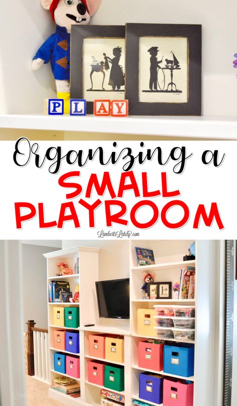 Small Playroom Ideas For Toddlers, Diy Small Playroom Ideas, Toddler Playroom Ideas Small Spaces, Playroom Ideas Small Space, Playroom Remodel, Small Playroom Organization, Toy Room Organization, Organize Toys, Small Playroom