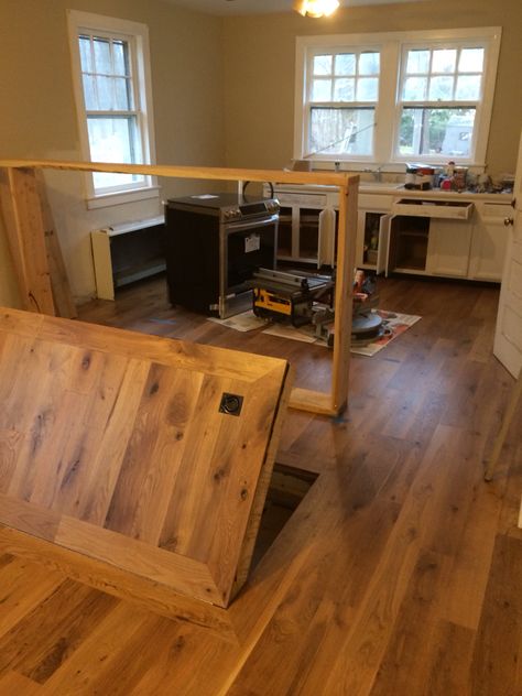 Basement Trap Door, Trap Door In Floor, Trap Door To Basement, Loft Extensions, Craftsman Stairs, Basement Speakeasy, Floor Hatch, Internal Staircase, Quarry House