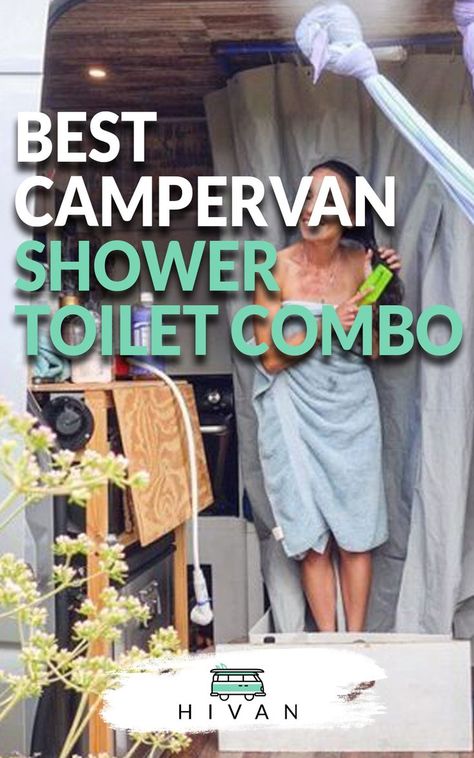 If you love living outdoors but need amenities like a working shower and toilet on hand, camper vans may be exactly what you need. Fortunately, there are several different types of shower and toilet combo units for camper vans Shower Toilet Combo, Campervan Shower Ideas, Van Conversion Toilet, Camper Van Floor Plans With Bathroom, Shower In Camper Van, Toilet Shower Combo, Van With Shower And Toilet, Shower Campervan, Camper Van Toilet Shower Combo