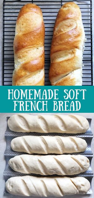 Easy French Bread Recipe, Homemade French Bread, Bread Recipes Easy, French Bread Recipe, Baguette Bread, Homemade Bread Recipes Easy, Artisan Bread Recipes, Baking Breads, Homemade Bread Recipes