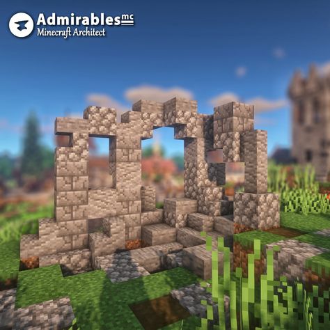 Minecraft Ruins, Minecraft Building Designs, Minecraft Base, Minecraft Kingdom, Minecraft Statues, Minecraft Decoration, Minecraft Interior Design, Bangunan Minecraft, Industrial District