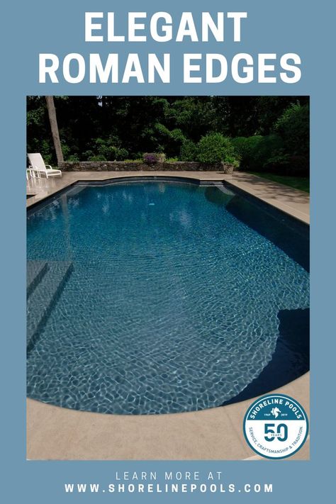 Custom Pool Design Pool With Patio, Roman Pool, Construction Marketing, Rectangle Pool, Pool Construction, Landscape Architects, Swimming Pool Designs, Side By Side, Landscape Architect