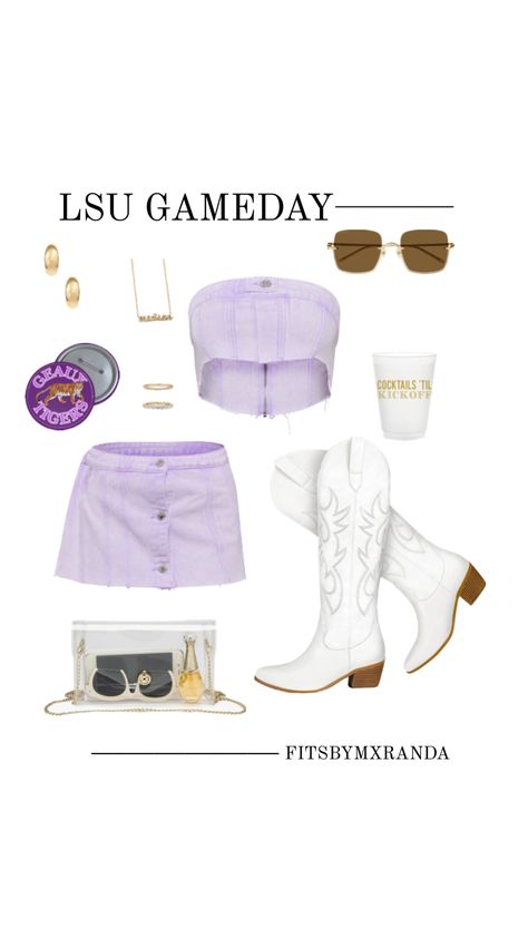 LSU GAMEDAY OUTFIT | Shop the look on LTK #outfitinspo #gameday #gamedayfit #gamedayoutfit #outfit #lsu Lsu Gameday, Rush Week Outfits, Lsu Game, Rush Week, Sorority Events, College Fits, Outfit Shop, Concert Fits, Country Concerts