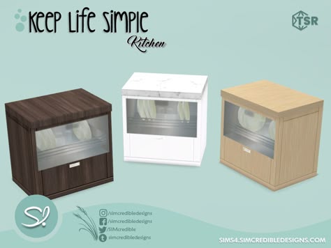 The Sims Resource - Keep Life Simple Kitchen dishwasher Sims4 Dishwasher, Dishwasher Sims 4 Cc, Sims 4 Dishwasher, Sims 4 Cc Dishwasher, Sims 4 Kitchen Cc Clutter, Sims 4 Fridge Cc, Sims House Cc, Sims 4 House Decor, The Sims 4 Cc Furniture