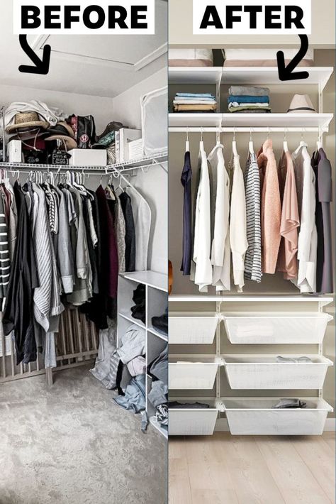 Boaxel Closet Ideas, Open Closet Organization Ideas, Ikea Boaxel Hacks, Boaxel Closet, Ikea Closet Boaxel, Boaxel Ikea Ideas Closet, Ikea Boaxel Closet System, Ikea Boaxel Closet Ideas, Boaxel Ikea Walk In Closet