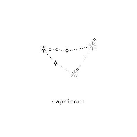 Capricorn Zodiac Constellation Tattoo, Capricornus Constellation Tattoo, Capricorn Tattoo Constellation Stars, Capricorn Constalation Tatoos, Star Sign Tattoos Capricorn, Capicorn Tatoos Stars, Capricorn Tattoo Aesthetic, Capercorn Tattoo Ideas, Capicorn Tatoos Ideas For Women