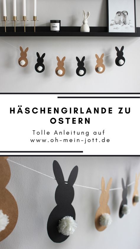 Schau auf dem Blog vorbei für die Anleitung zur tollen Ostergirlande! Toll zum Basteln mit Kindern! #ostern #osterbasteln #scandinavianhome #scandinavian #interior #easterdecor #bastelnmitkindern Julkransar Diy, Easter Outdoor, Easy Easter Crafts, Ideas For Easter Decorations, Easter Inspiration, Ideas For Easter, Easter Art, Easter Decorations Christian, Easter Crafts Diy