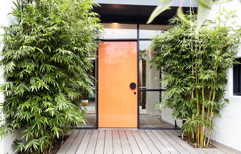 The Last Remaining Robin Boyd Home In Beaumaris is On The Market House Entry, Orange Door, Mid Century Home, Century Home, Austin Design, Split Level, Australian Homes, Entry Door, Mid Century Modern House