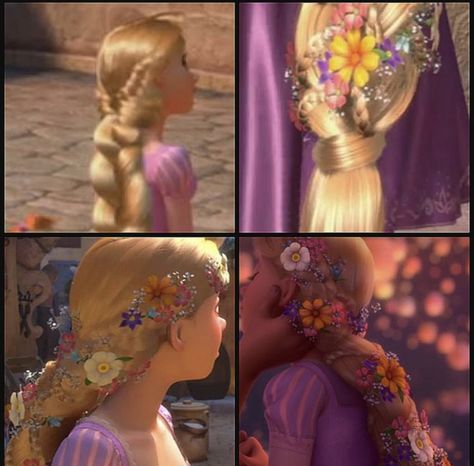 Tangled Braid, Rapunzel Inspired Hair, Wig Reference, Tangled Rapunzel Hair, Delaney Core, Rapunzel Makeup, Rapunzel Wedding Theme, Rapunzel Halloween Costume, Tangled Dress