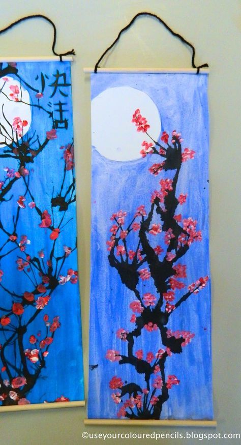 I recently revisited this project which I first completed with grade 4 students back in 2012. The only change I made this time was tha... Chinese Scroll Art, Multicultural Art Projects, Chinese New Year Art For Kids, Chinese Crafts For Kids, Chinese New Year Painting, Chinese New Year Art, Asian Art Projects, Chinese New Year Craft, Chinese New Year Kids