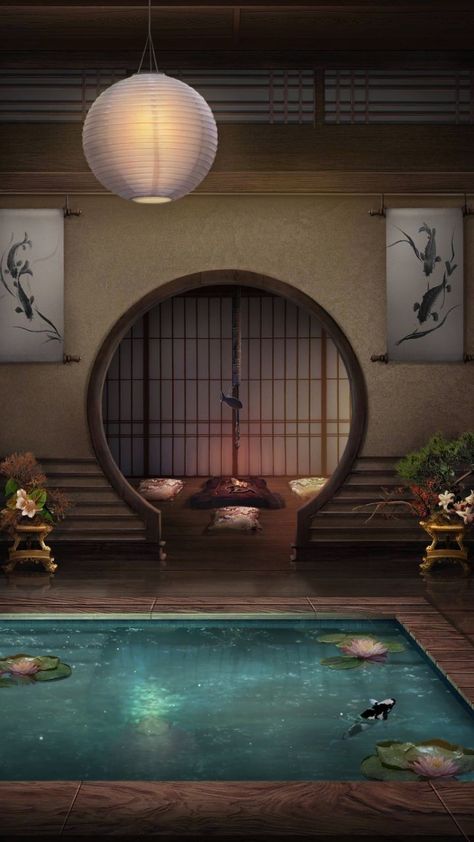 Japanese Palace, Chinese House, Ancient Chinese Architecture, Japanese Shrine, Japanese Style House, Anime Places, Palace Interior, Japan Architecture, Fantasy Rooms