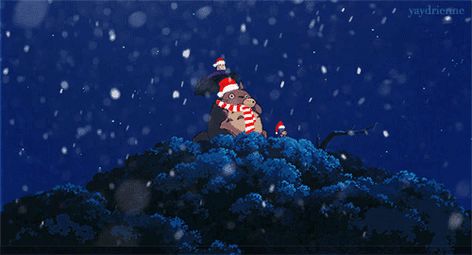 yaydrienne:  On the first day of Christmas, my true love gave to me… A Totoro in a Camphor tree! Anime Christmas Banner Gif, Studio Ghibli Christmas Pfp, Christmas Banners Discord Gif, Christmas Pfp Gif Discord, Christmas Banner Gif Discord, Christmas Header Gif, Anime Christmas Banner, Christmas Pixel Art Gif, Christmas Pixel Gif