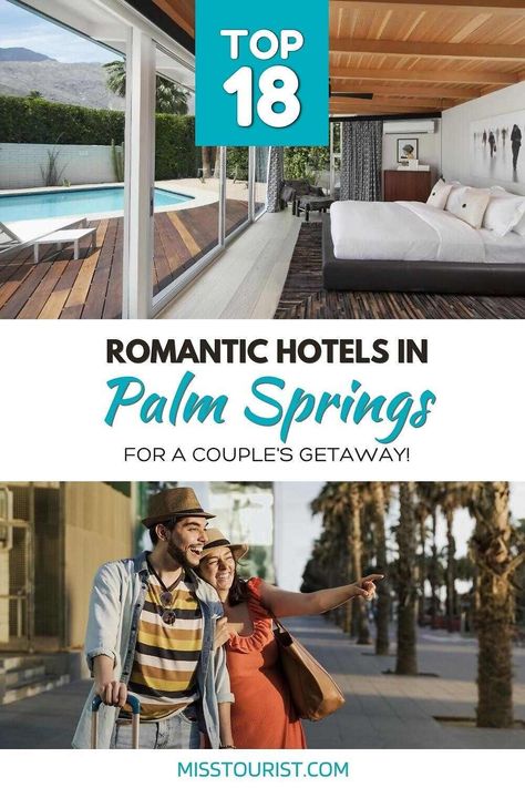 Find the perfect Palm Springs romantic hotels for your next getaway! These hotels are perfect for couples looking to relax and unwind together! Palm Springs Couples Weekend, Palm Springs Hotel, Palm Springs Hotels, Romantic Hotels, Couples Weekend, Relaxing Travel, Travel Bucket List Usa, Romantic Hotel, Central America Travel