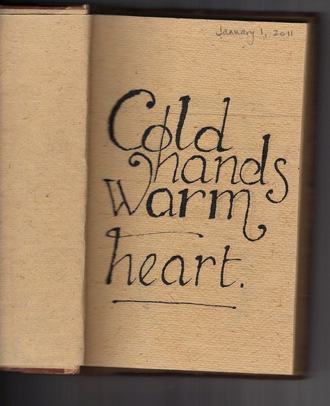 Cold hands / warm heart by johndlyttle, via Flickr Cold Hands Aesthetic, Et Quotes, 4th Grade Teacher, Cold Hands Warm Heart, H.e.r Aesthetic, Always Cold, Watercolor Art Lessons, Heart Sweater, Cold Hands