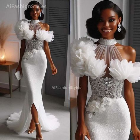 Bridal After Party Dress, African Bride Dress, Guest Wedding Dress, Wedding Reception Dresses, Lace Princess Wedding Dresses, White Wedding Gown, Berta Wedding Dress, Filipiniana Dress, Traditional Wedding Dress