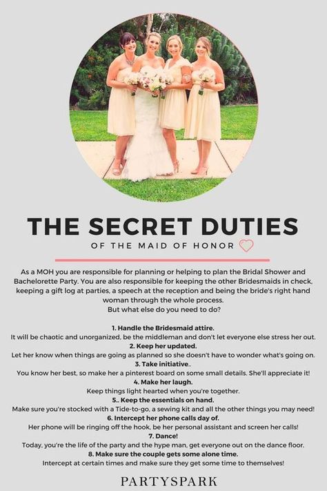 Maid Of Honor Duties Checklist Bachelorette Party Planning, Maid Of Honor Responsibilities, Wedding Duties, Maid Of Honor Duties, Moh Duties, Wedding Maids, Made Of Honor, Maid Of Honor Speech, Bridesmaid Duties