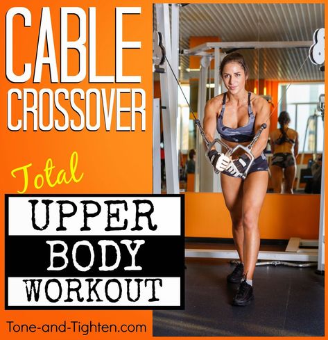 The best upper body cable exercises in one amazing workout. How to tighten your chest, shoulders, arms, and back. Machine Upper Body Workout, Machine Exercises, Cable Machine Workout, Cable Crossover, Cable Workout, Best Crossover, Cable Machine, Upper Arms, Chest Workout