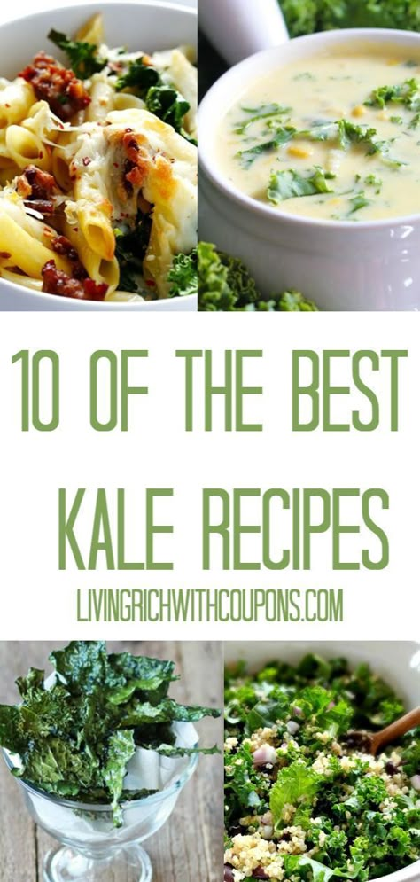 Cooked Kale Recipes, Kale Recipes Healthy, How To Cook Kale, Kale Salad Recipes, Kale Recipes, Mediterranean Diet Recipes, Veggie Dishes, Vegetable Dishes, Delicious Salads