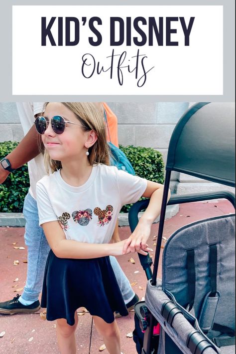 Kids Disney outfits Disney Shirt Outfit, Disney Outfits Winter, Disneyworld Outfits, Animal Kingdom Outfit, Disney Vacation Outfits, Kids Disney Outfits, Magic Kingdom Outfit, Disney Outfit Ideas, Disney Trip Surprise