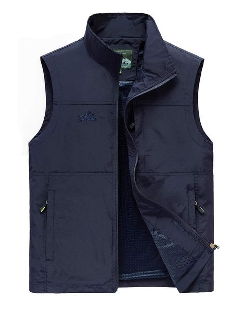 PRICES MAY VARY. Quick-drying work outwear safari vest.Comfortable to wear. Front zip closure,stand collar,mesh lining.It is the best choice for fishing, climbing, hiking, traveling, climbing, leisure. Lightweight fishing vest with 6 pockets altogether--4 side pockets£¨Overlap Pockets)+1 inside pocket +1 chest pocket with hidden zip.Style 02 has 4 pockets and style-3 has 7 pockets. Functional and Athletic vest for men.Suitable for spring, autumn and summer. US size. Please refer to our size char Photography Vest, Zipper Hoodie Women, Mens Hoodies Casual, Multi Pocket Vest, Travel Vest, Men's Vests, Streetwear Winter, Cargo Vest, Hoodies Men Style