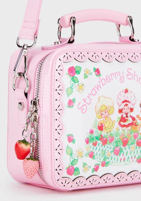 Picking Strawberries, Kawaii Bags, Vintage Strawberry Shortcake, Hello Kitty Items, Pretty Bags, Really Cute Outfits, Cute Bags, Strawberry Shortcake, Metal Hardware