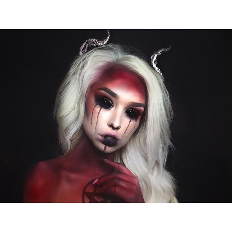 💀🇲 🇴 🇷 🇬 🇦 🇳 🇸 🇭 🇦 🇾💀 (@typical_white_girl_sfx) Artist Costume, Demon Makeup, Makeup Zombie, Halloween Make-up Looks, Halloweenský Makeup, Horror Make-up, Awesome Makeup, Photo Concept, Special Fx Makeup