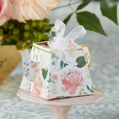 Kate Aspen® Brunch Floral Teapot Favor Box Set, 24ct. | Michaels Tea Wedding Favors, Floral Teapot, Tea Party Favors, Baby Shower Candy, Spring Bridal Shower, Tea Party Decorations, Bridal Tea, Tea Party Bridal Shower, Bridal Shower Tea