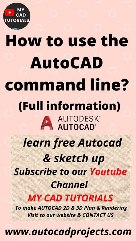 How to use the AutoCAD command line Learn Autocad, Autocad Tutorial, A To Z, Autocad, Being Used, How To Use, How To Plan