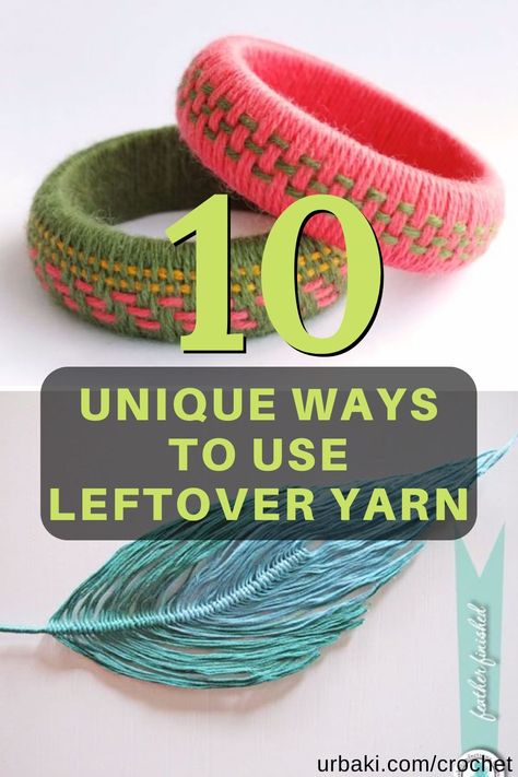 10 unique ways to use leftover yarn Yarn Projects Diy Simple, Extra Yarn Projects, Crafts With Yarn Project Ideas, What To Do With Yarn, Yarn Crafts For Adults, Things To Do With Yarn, Diy Yarn Decor, Leftover Yarn Project, Things To Make With Yarn