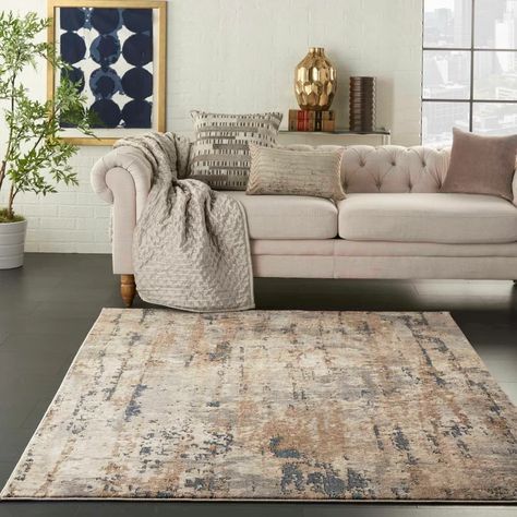 Williston Forge Areli Beige Area Rug | Wayfair Beige Bank, Beige Couch, Sofa Beige, Persian Design, Grey And Beige, Hand Tufted Rugs, Nebraska Furniture Mart, Distressed Rugs, Modern Area Rugs