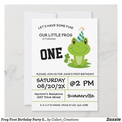 Frog First Birthday Party Swamp Green Froggy Frog First Birthday Party, Frog First Birthday, Frog Birthday Party, Swamp Green, Frog Party, Frog Birthday, Isaiah 1, Birthday Themes, First Birthday Party