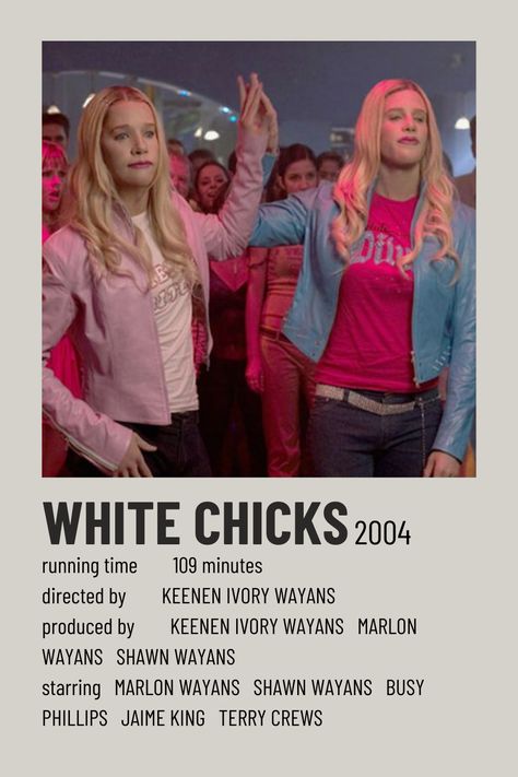 White Chicks Halloween Costume Movie, Quote Movie, Movie Character Posters, Film Polaroid, Film Netflix, Iconic Movie Posters, Movie Card, Girly Movies, White Chicks