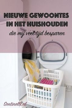 Nieuwe gewoontes in het huishouden die mij veel tijd besparen Inspirational Lockscreen, Party Time Quotes, Housekeeping Tips, Easter Stickers, Laundry Room Storage, Cleaning Checklist, Tidy Up, House Cleaning Tips, Plastic Laundry Basket